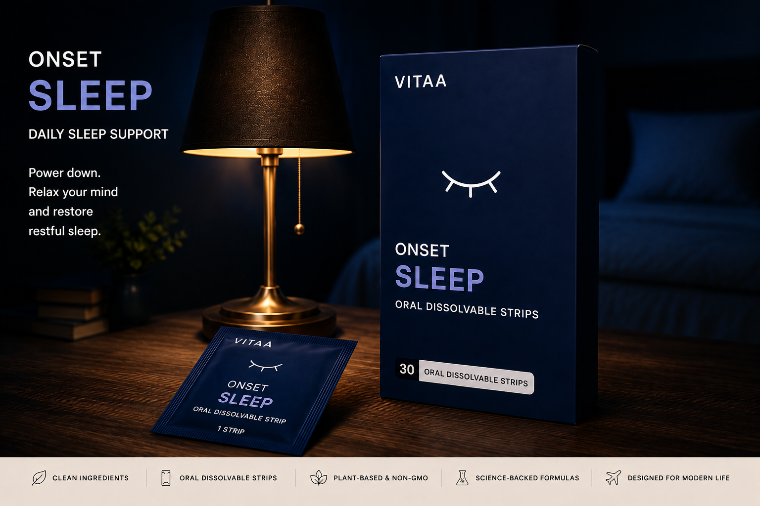 Onset Sleep oral dissolvable strips